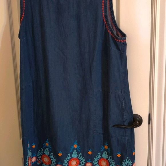 J. Jill Dresses & Skirts - JJill embroidered denim dress?